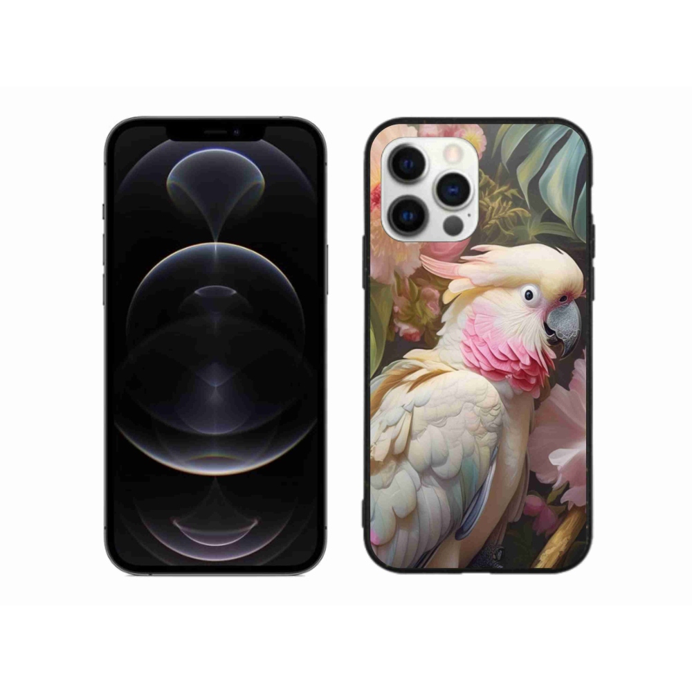 Zselés borítás mmCase iPhone 12 Pro Max készülékhez - papagáj kakadu rózsaszín 2