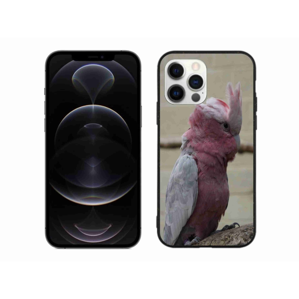 Zselés borítás mmCase iPhone 12 Pro Max készülékhez - papagáj kakadu rózsaszínű