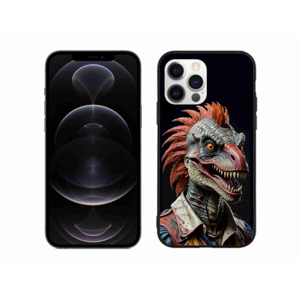 mmCase gél tok az iPhone 12 Pro Max-hoz – punk dinoszaurusz