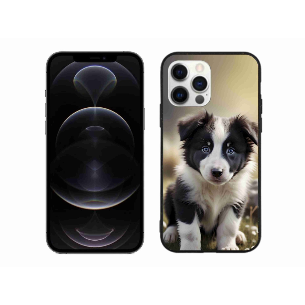 mmCase gél tok az iPhone 12 Pro Max-hoz – aranyos border collie