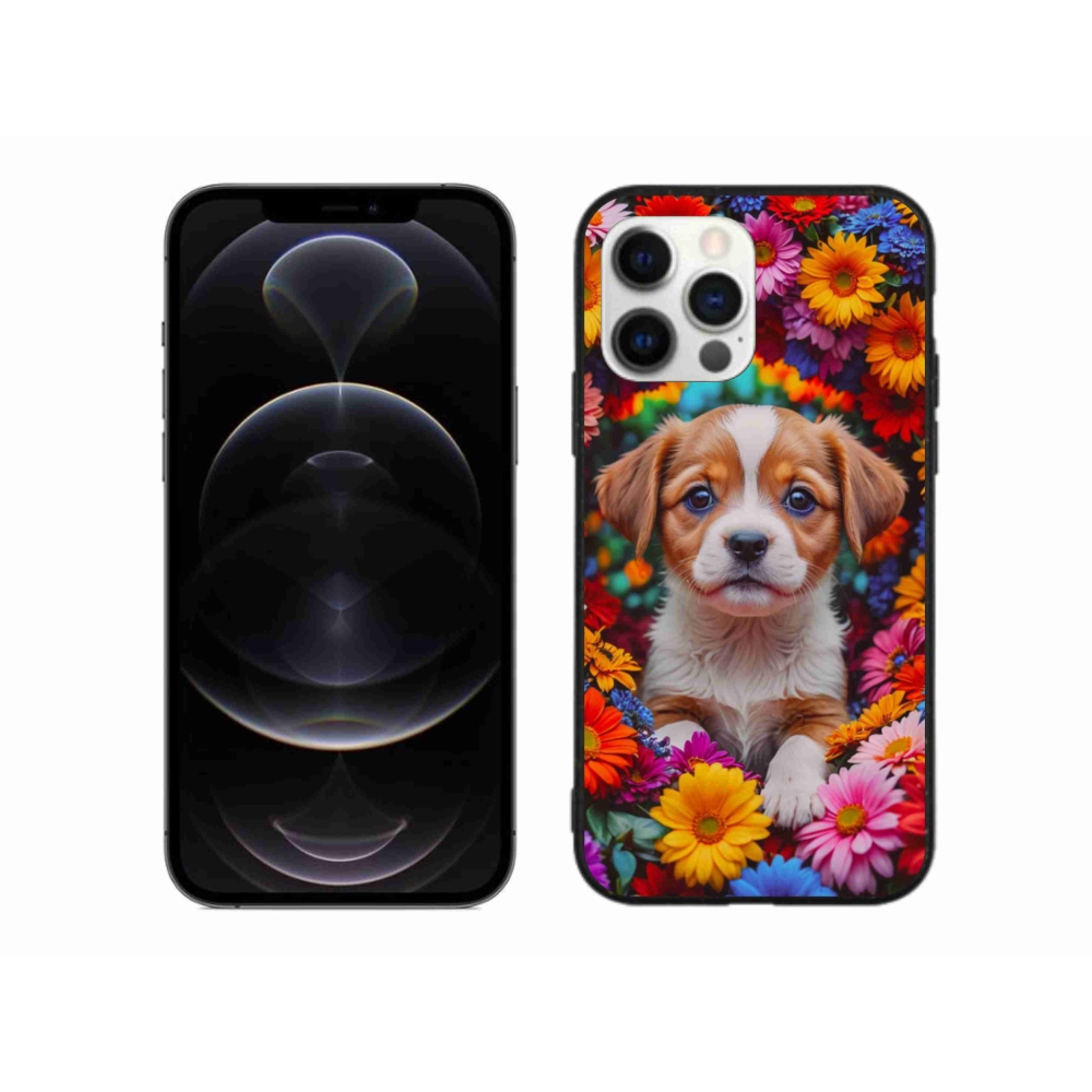 Gél borítás mmCase iPhone 12 Pro Max készülékhez - aranyos kiskutya