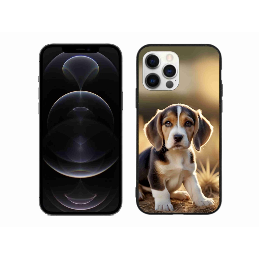 mmCase gél tok az iPhone 12 Pro Max-hoz – aranyos beagle