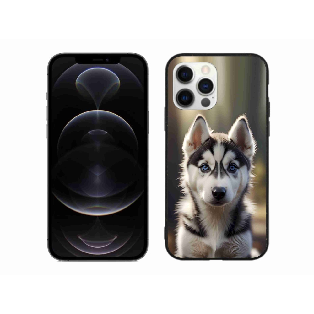 mmCase gél tok az iPhone 12 Pro Max-hoz – aranyos szibériai husky