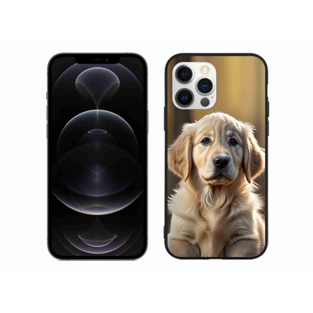 mmCase gél tok az iPhone 12 Pro Max-hoz – aranyos arany retriever