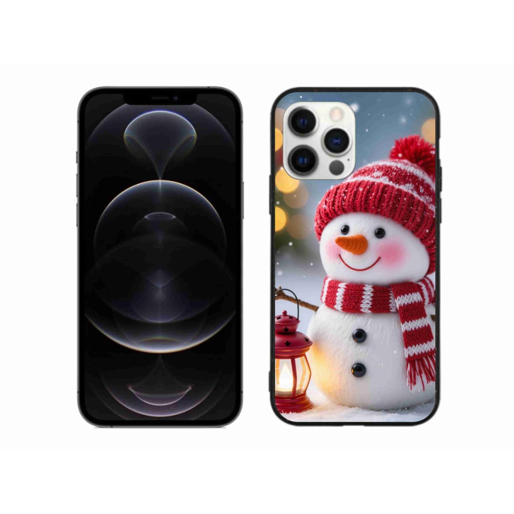 Gél borítás mmCase iPhone 12 Pro Max készülékhez - Hóember 2