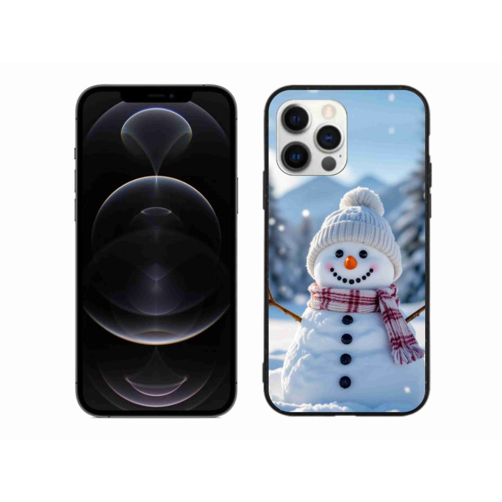 Gél borítás mmCase iPhone 12 Pro Max készülékhez - Hóember 3