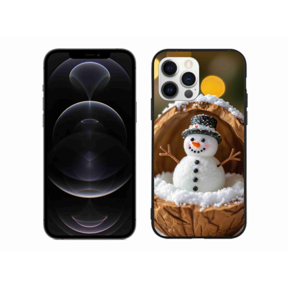 Gél borítás mmCase iPhone 12 Pro Max készülékhez - Hóember 4