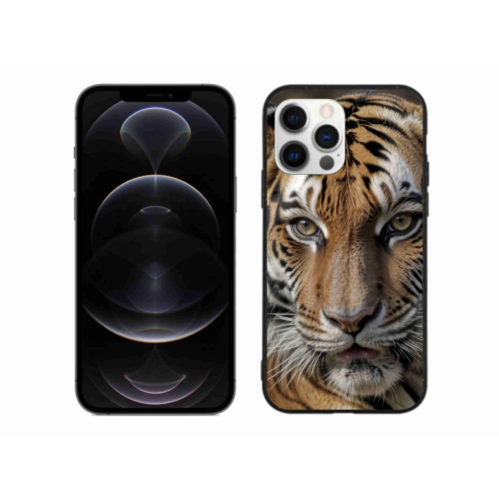 Gél borítás mmCase iPhone 12 Pro Max készülékhez - Tigris nézet