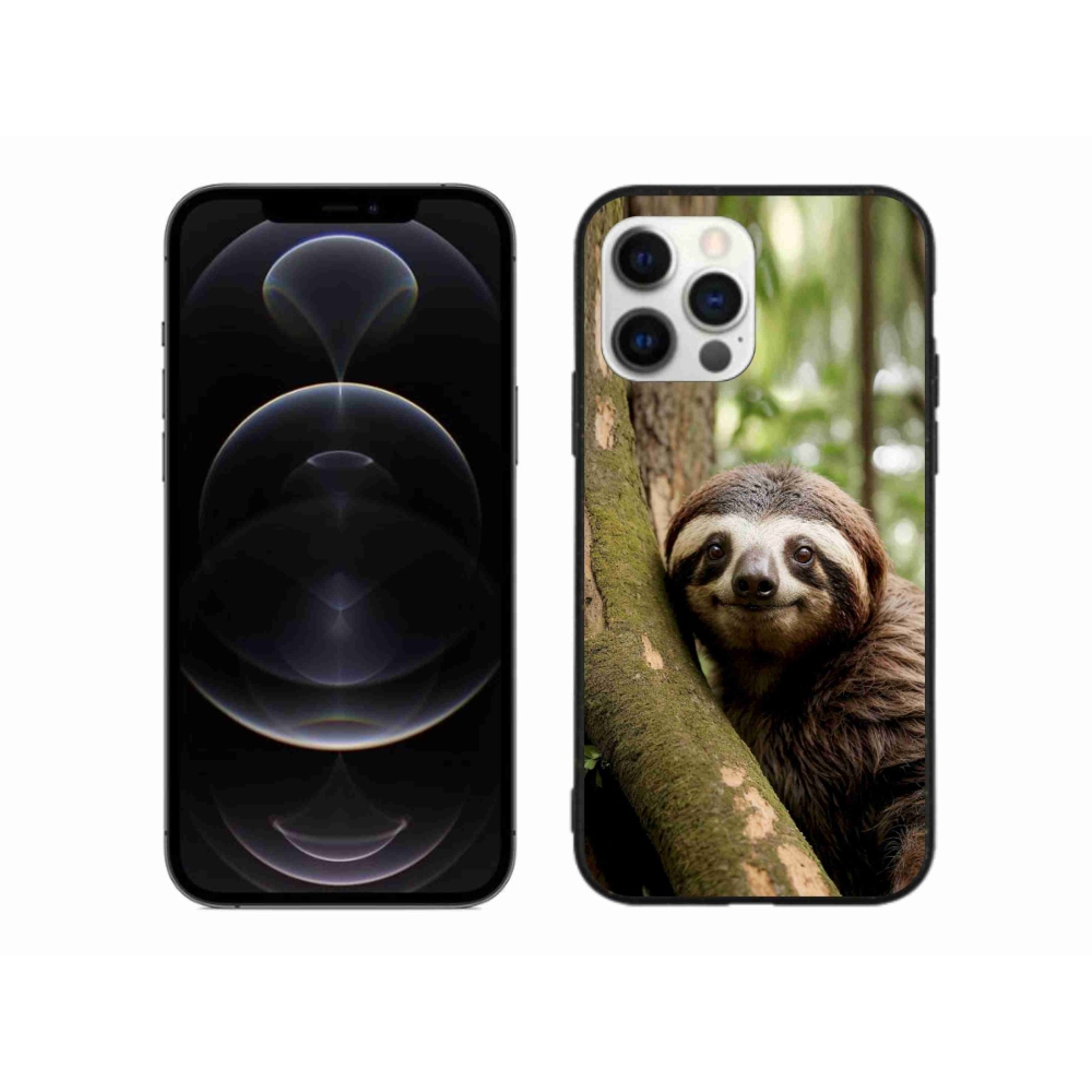 mmCase gél tok az iPhone 12 Pro Max-hoz – mosolygós lajhár