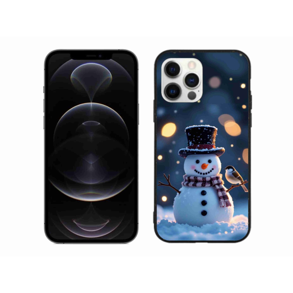 mmCase gél tok az iPhone 12 Pro Max-hoz – karácsonyi hóember