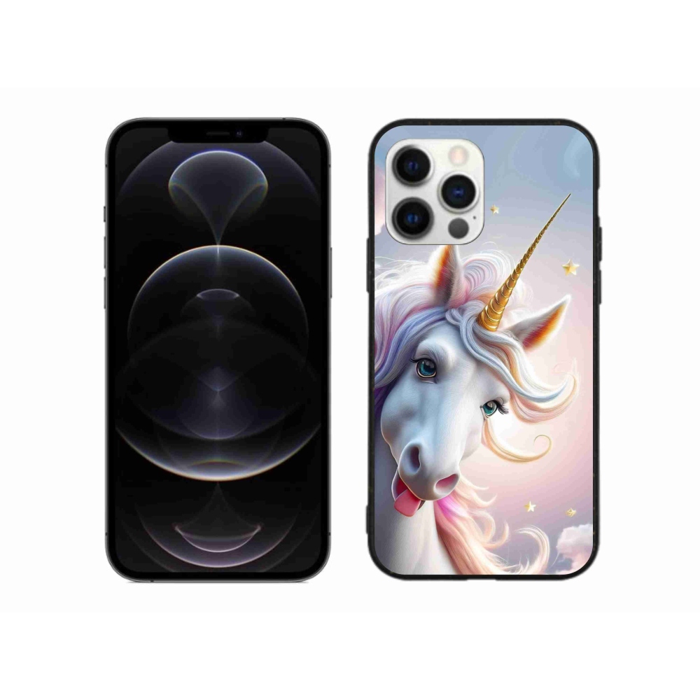 mmCase gél tok az iPhone 12 Pro Max-hoz – vidám egyszarvú