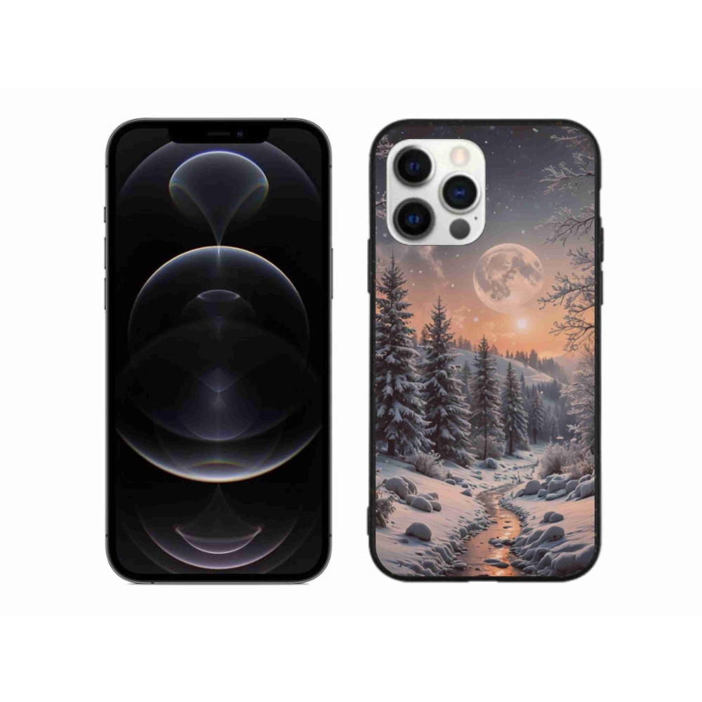 Gél borítás mmCase iPhone 12 Pro Max készülékhez - téli tájkép 2