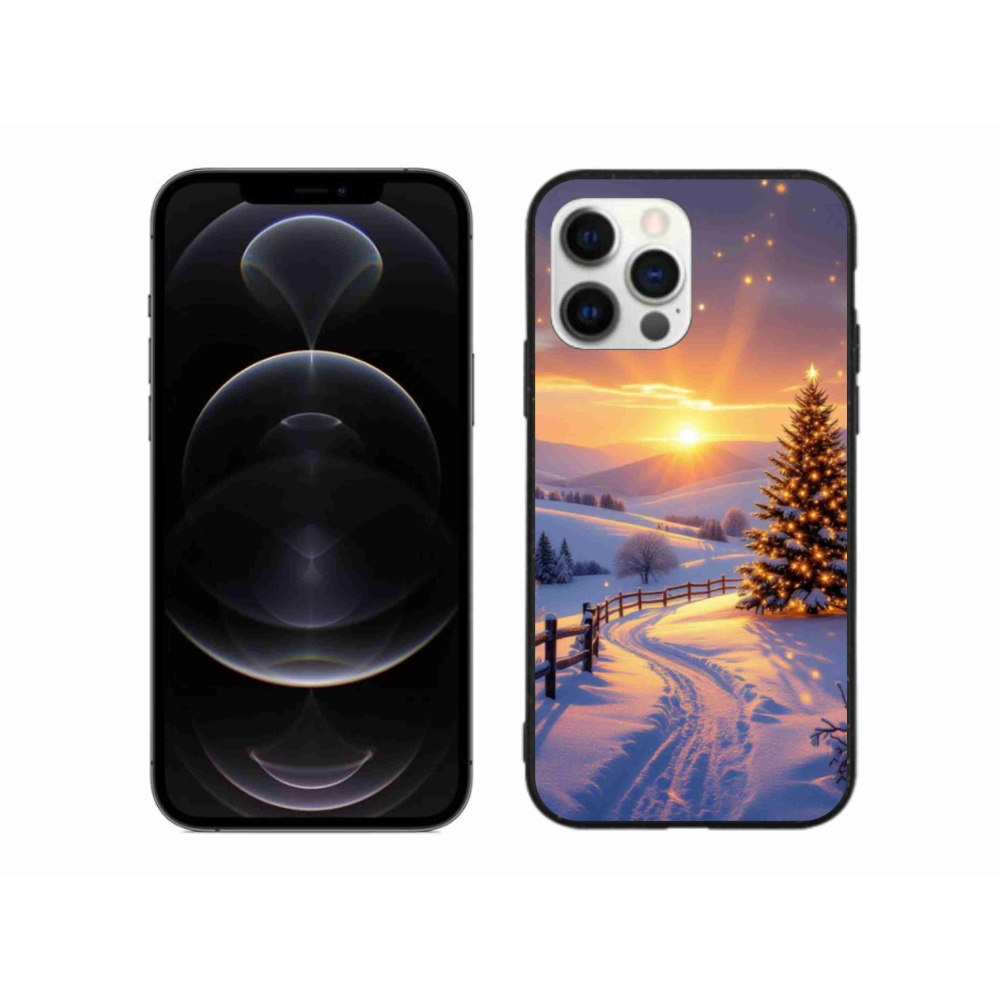Gél borítás mmCase iPhone 12 Pro Max készülékhez - téli tájkép