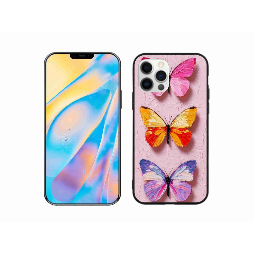 Zselés borítás mmCase iPhone 12 Pro készülékhez - pillangó szentháromság