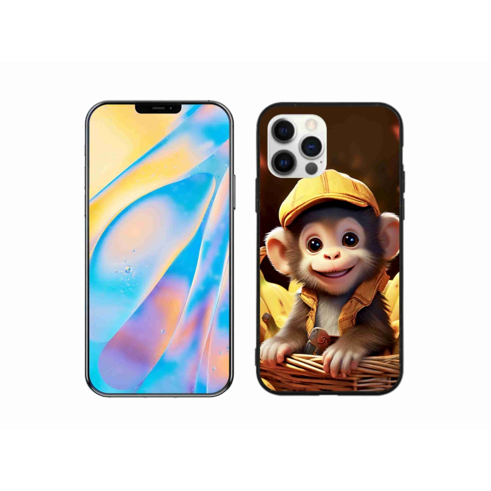 mmCase gél tok az iPhone 12 Pro-hoz – majom a kosárban
