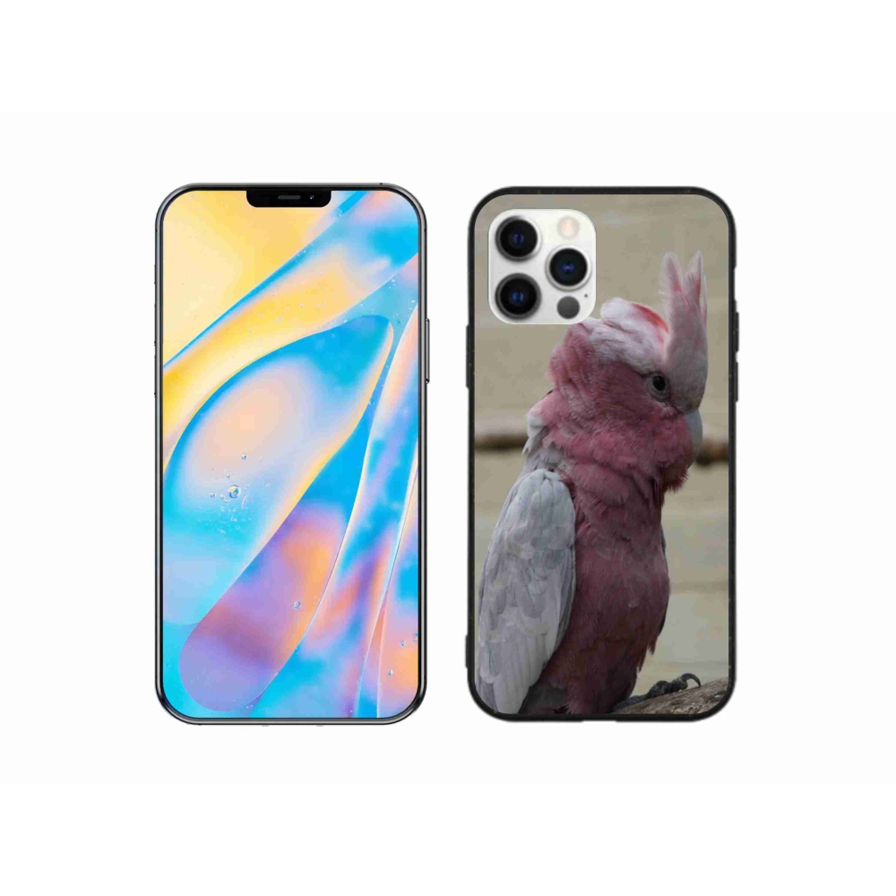 Zselés borítás mmCase iPhone 12 Pro készülékhez - papagáj kakadu rózsaszínű