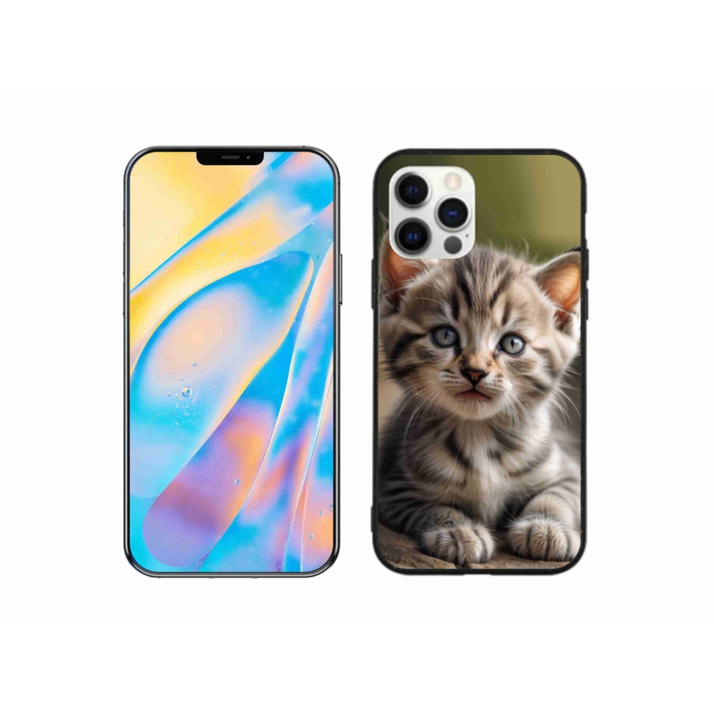 Gél borítás mmCase iPhone 12 Pro készülékhez - aranyos cica 9