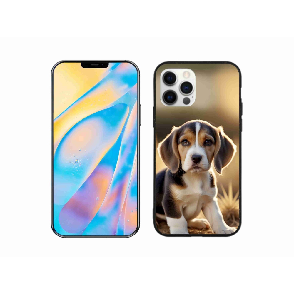 mmCase gél tok az iPhone 12 Pro-hoz – aranyos beagle