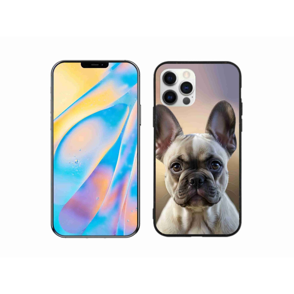 mmCase gél tok az iPhone 12 Pro-hoz – aranyos francia buldog