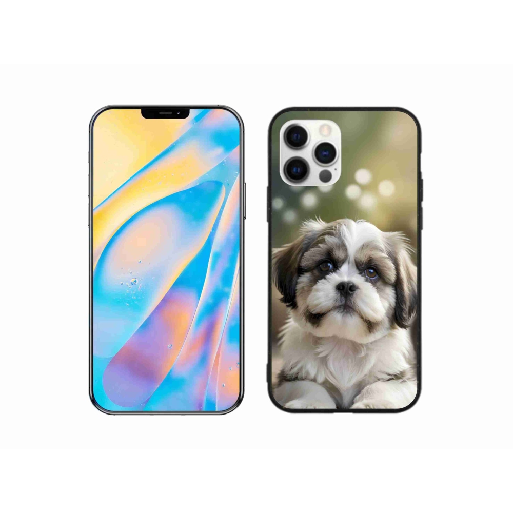 mmCase gél tok az iPhone 12 Pro-hoz – aranyos shih-tzu