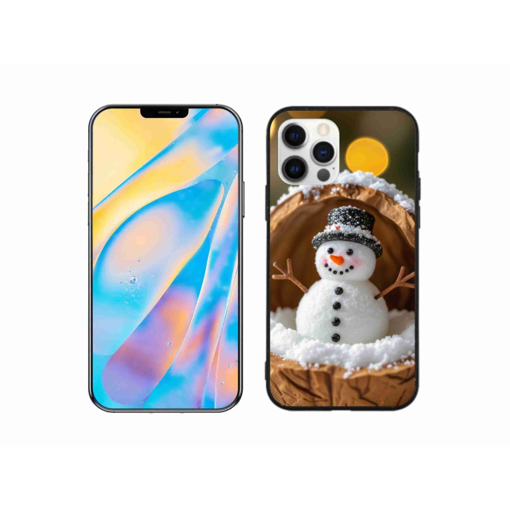 Gél borítás mmCase iPhone 12 Pro készülékhez - Hóember 4