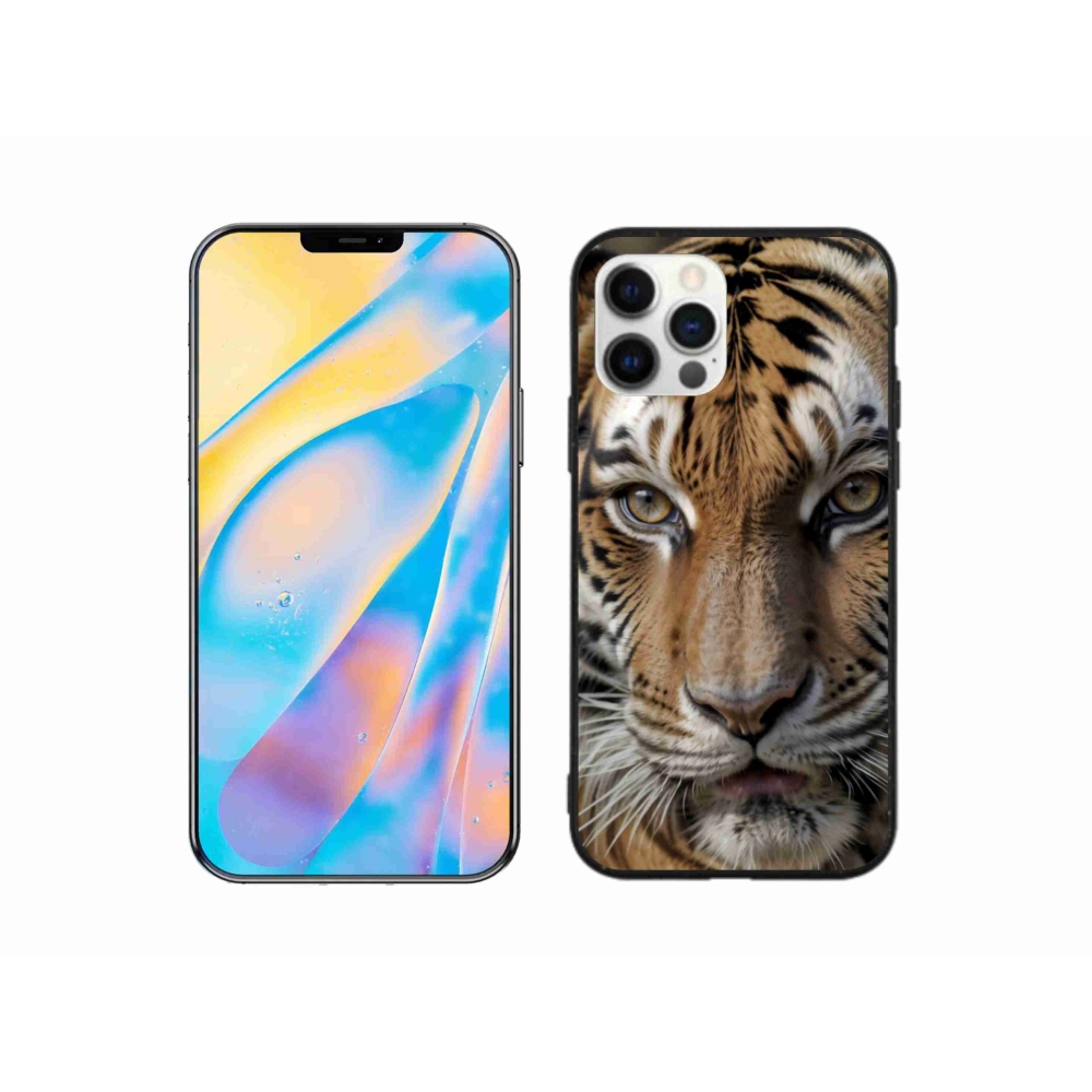 Gél borítás mmCase iPhone 12 Pro készülékhez - Tigris nézet