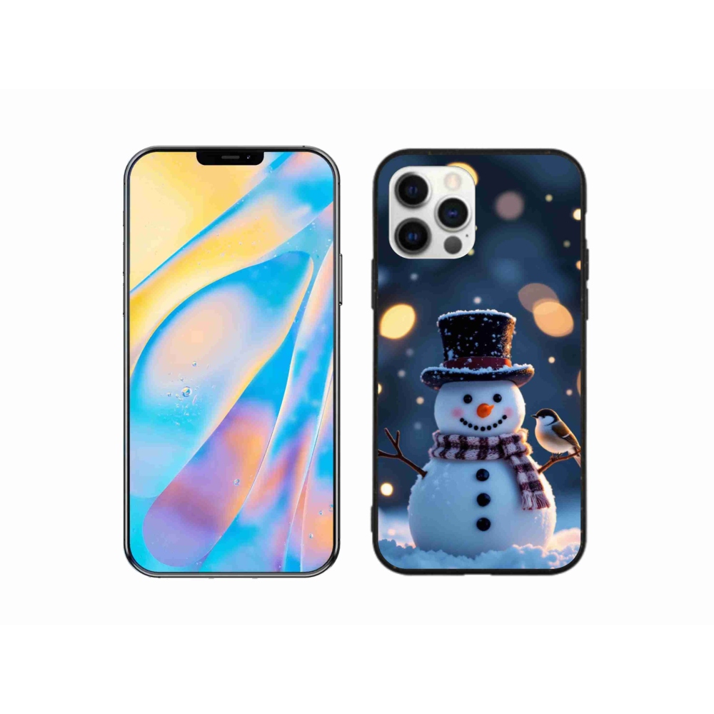 mmCase gél tok az iPhone 12 Pro-hoz – karácsonyi hóember