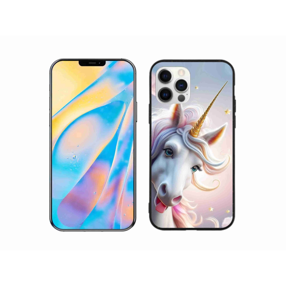 mmCase gél tok az iPhone 12 Pro-hoz – vidám egyszarvú