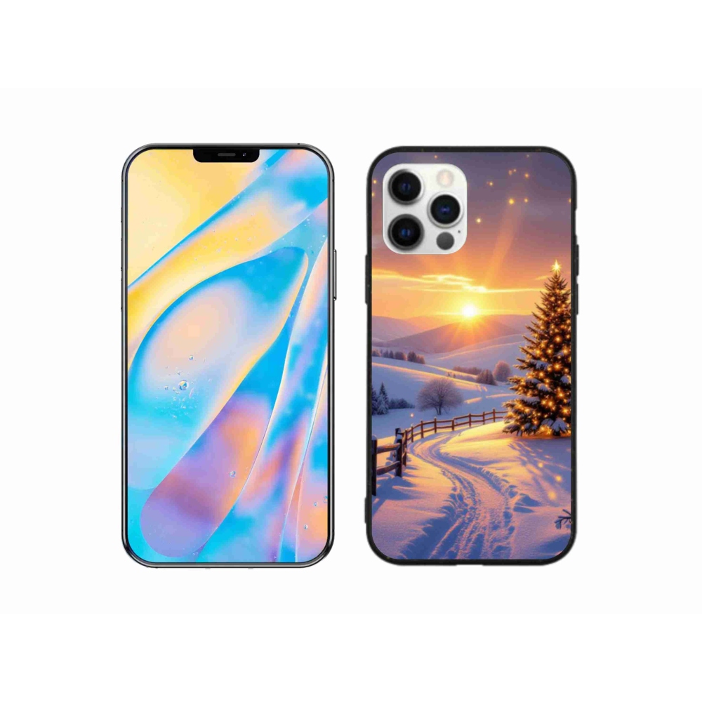 Gél borítás mmCase iPhone 12 Pro készülékhez - téli tájkép