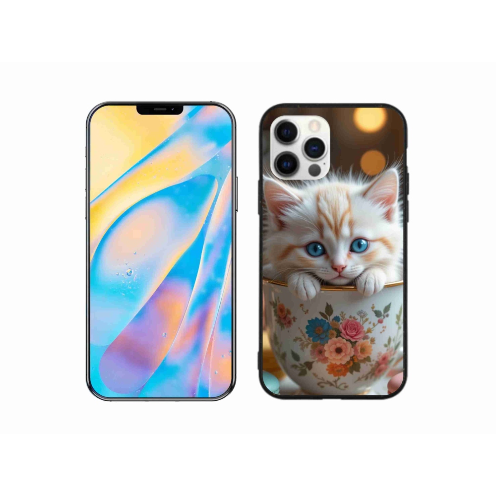 Gél borítás mmCase iPhone 12 készülékhez - aranyos cica 6