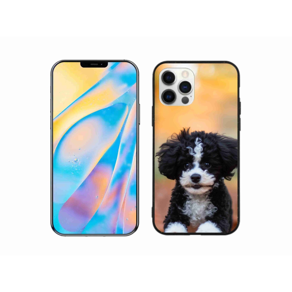 Gél borítás mmCase iPhone 12 készülékhez - aranyos kiskutya 2