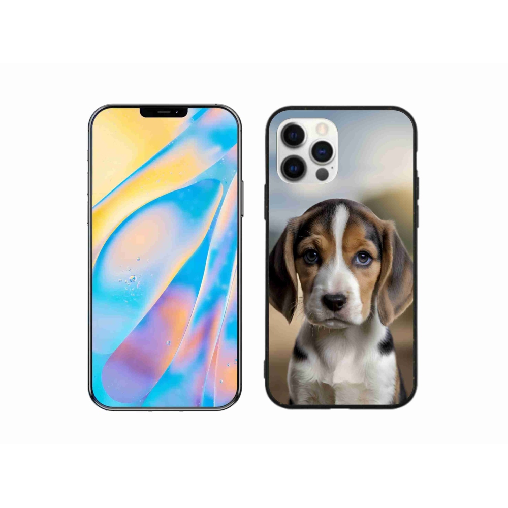 mmCase gél tok az iPhone 12-hez – aranyos beagle