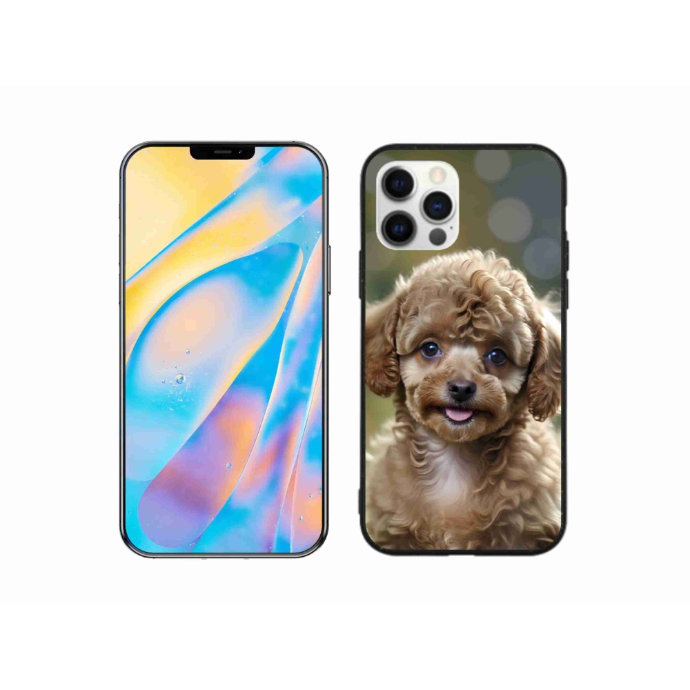 mmCase gél tok az iPhone 12-hez – aranyos pudli