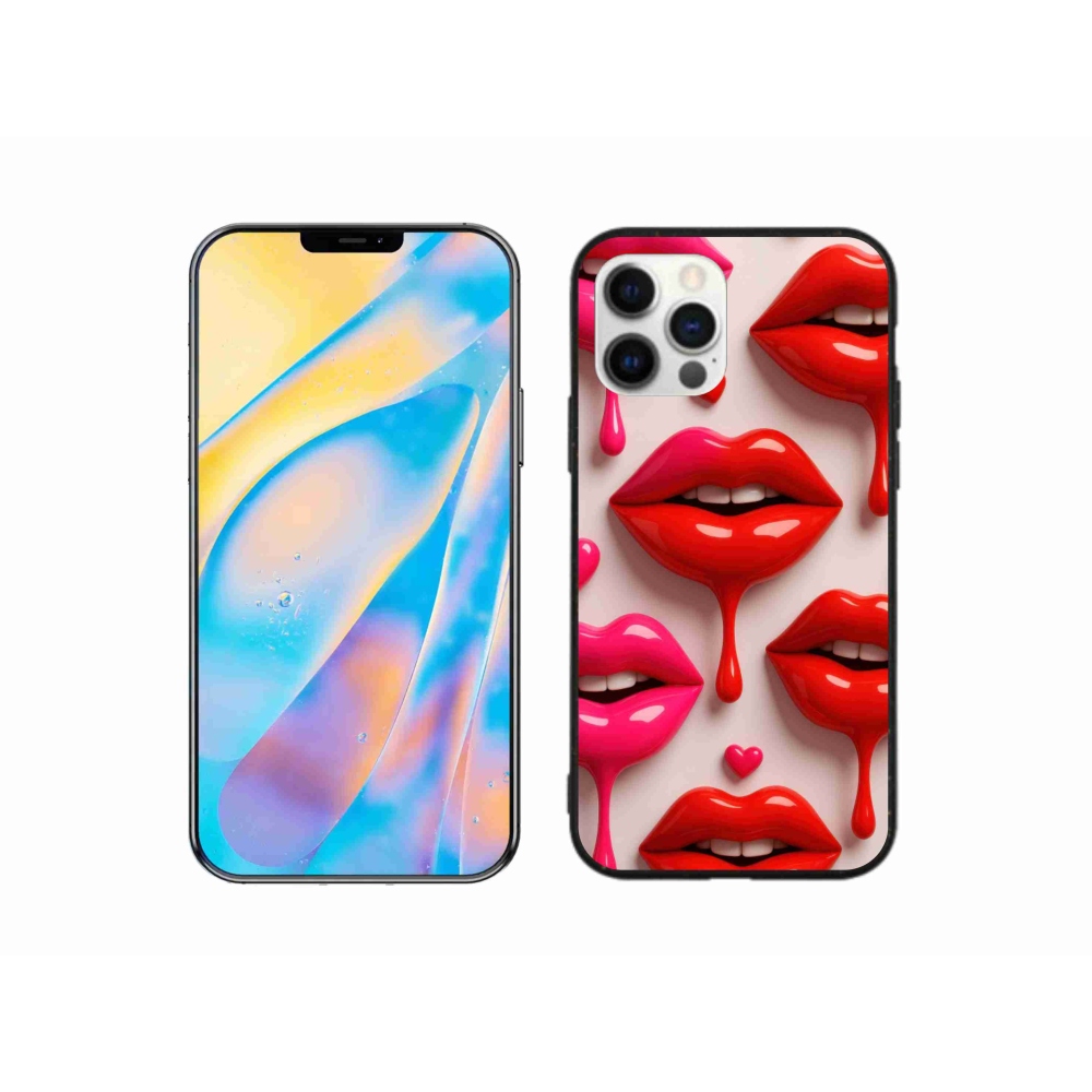 Zselés borítás mmCase iPhone 12 készülékhez - ajkak 2