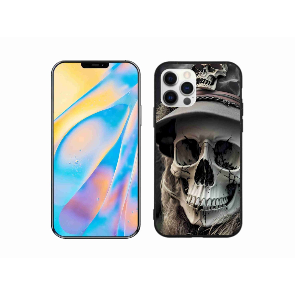 Zselés borítás mmCase iPhone 12 készülékhez - sötét koponya