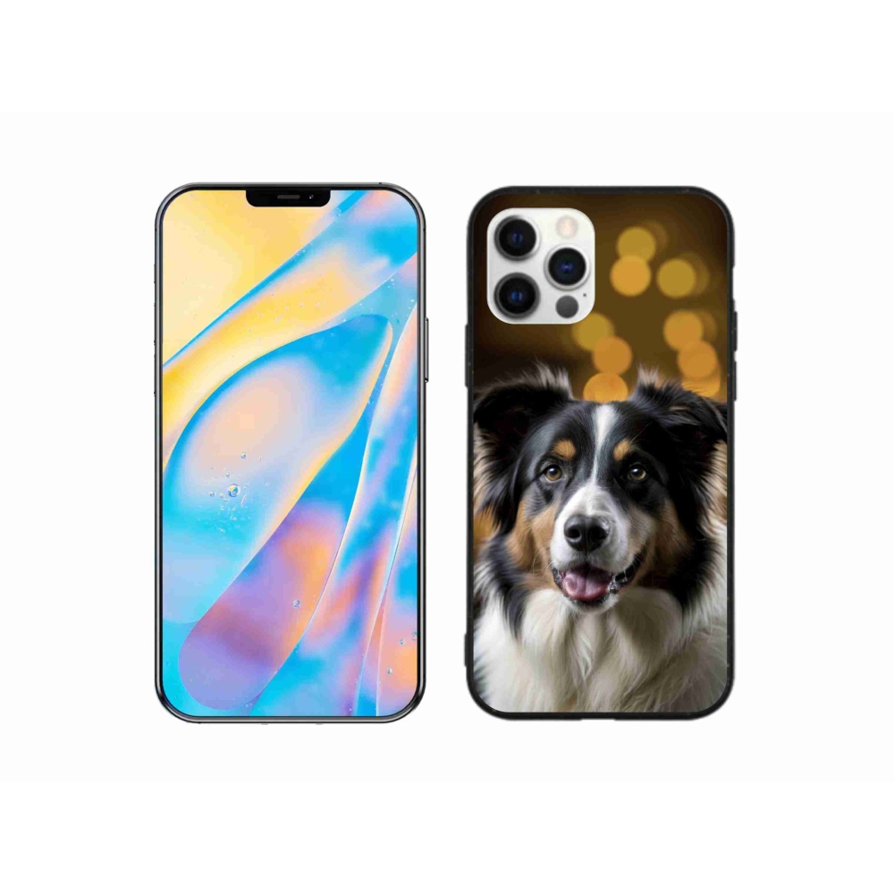 mmCase gél tok az iPhone 12-hez – mosolygós ausztrál juhászkutya