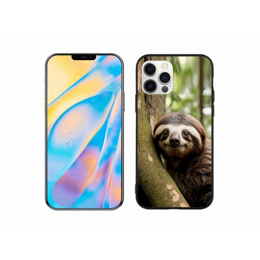 mmCase gél tok az iPhone 12-hez – mosolygós lajhár