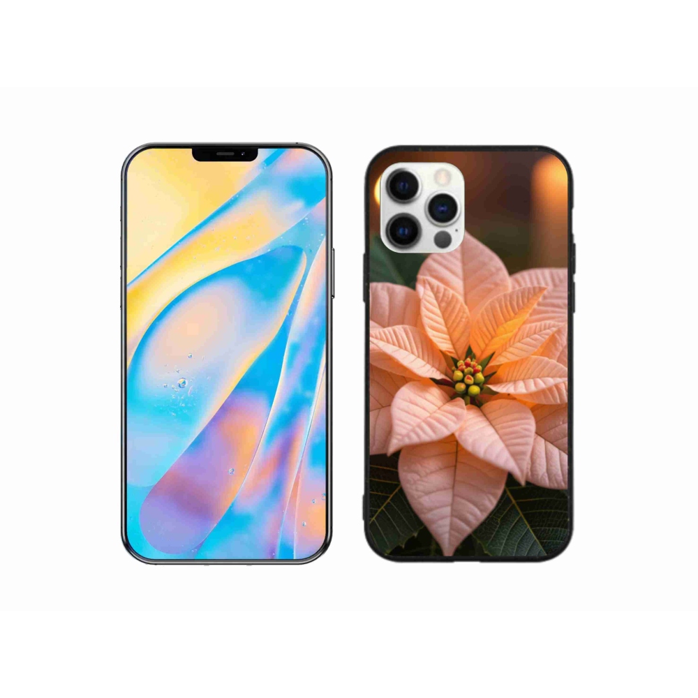 Gél borítás mmCase iPhone 12 készülékhez - mikulásvirág