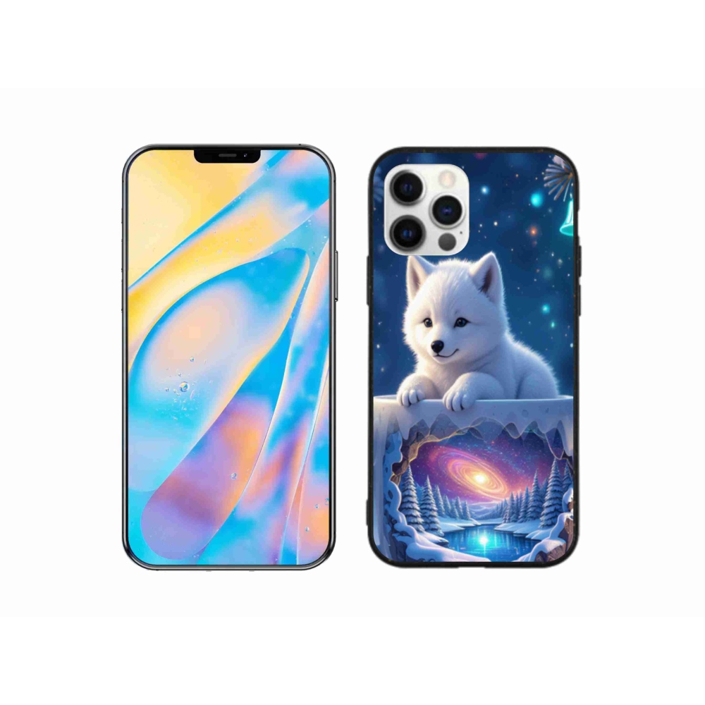 Gél borítás mmCase iPhone 12 készülékhez - Karácsonyi kiskutya