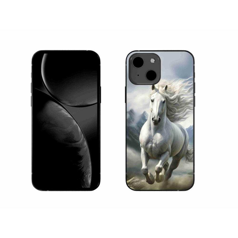 mmCase gél tok az iPhone 13-hoz – futó fehér ló 3