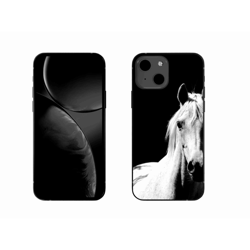 Zselés borítás mmCase iPhone 13-hoz - fehér ló 5