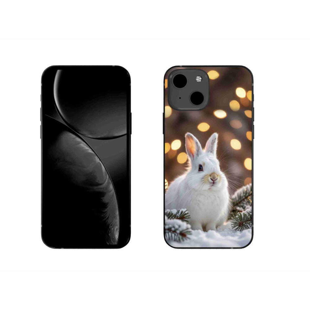 mmCase gél tok az iPhone 13-hoz – fehér nyúl