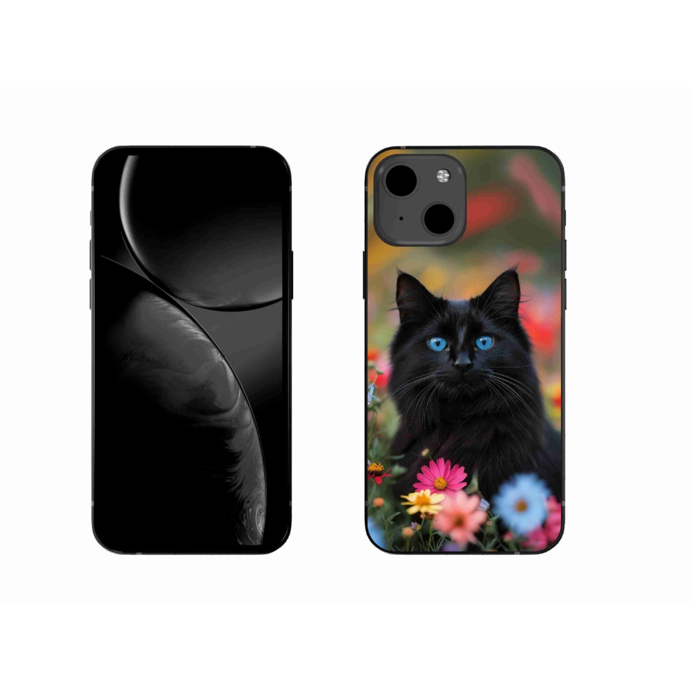 mmCase gél tok az iPhone 13-hoz – fekete cica 4
