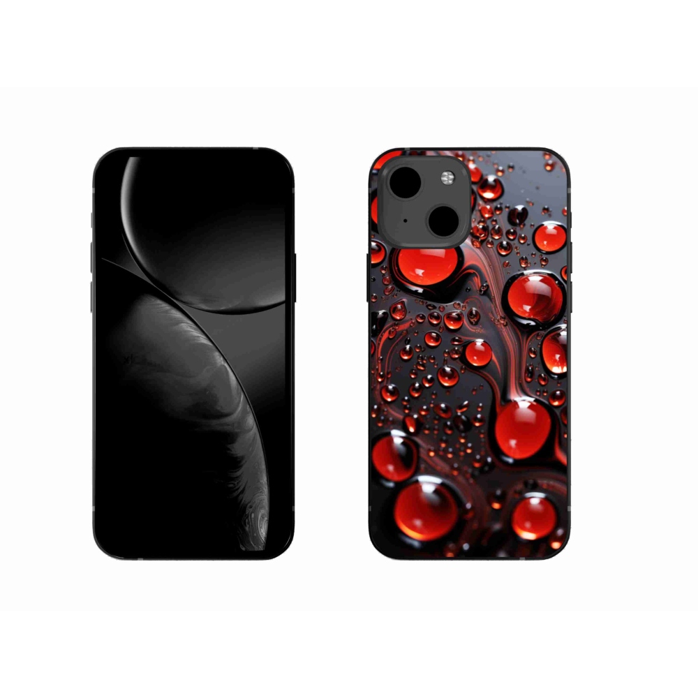 Zselés borítás mmCase iPhone 13-hoz - piros csepp 2