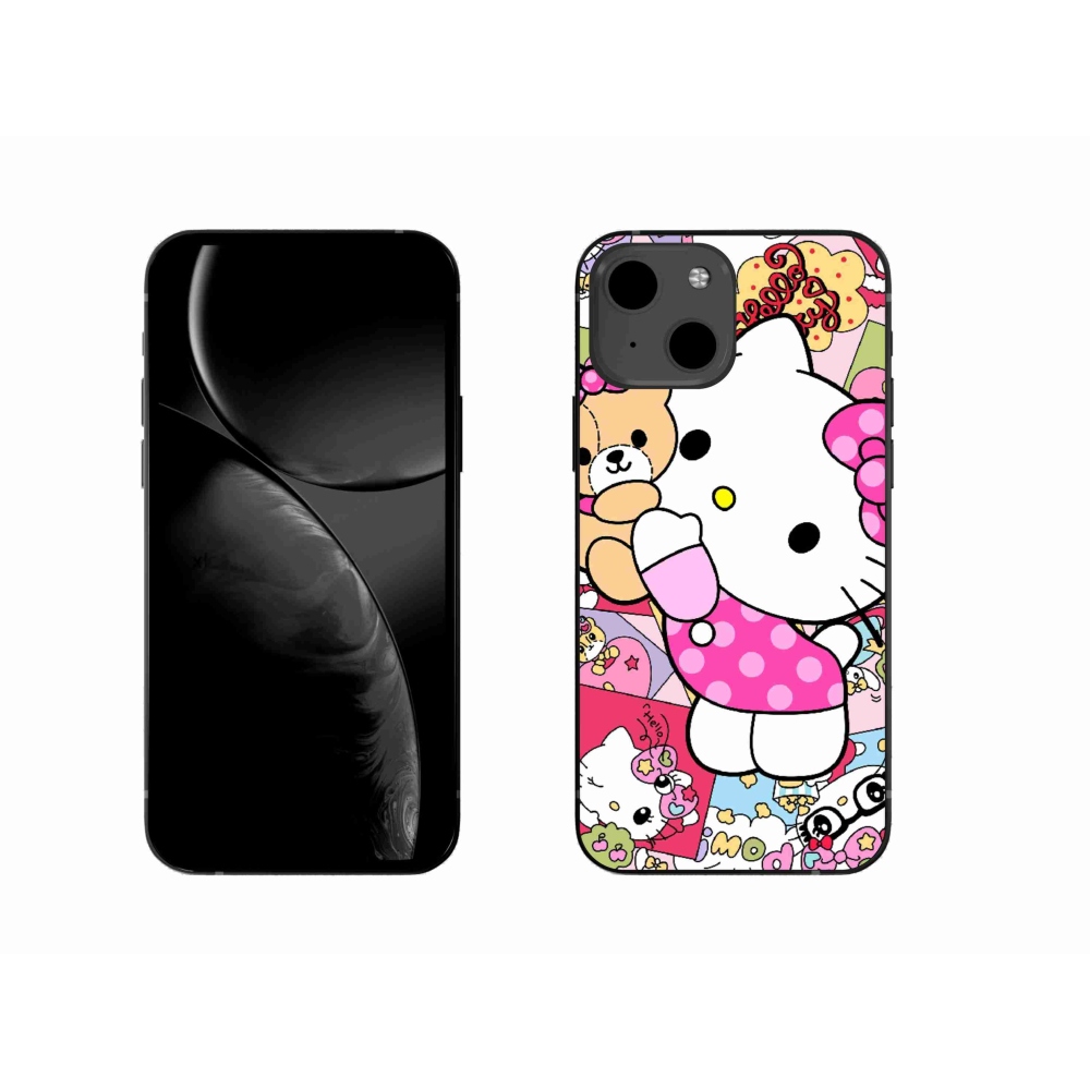 mmCase gél tok az iPhone 13-hoz – aranyos cica