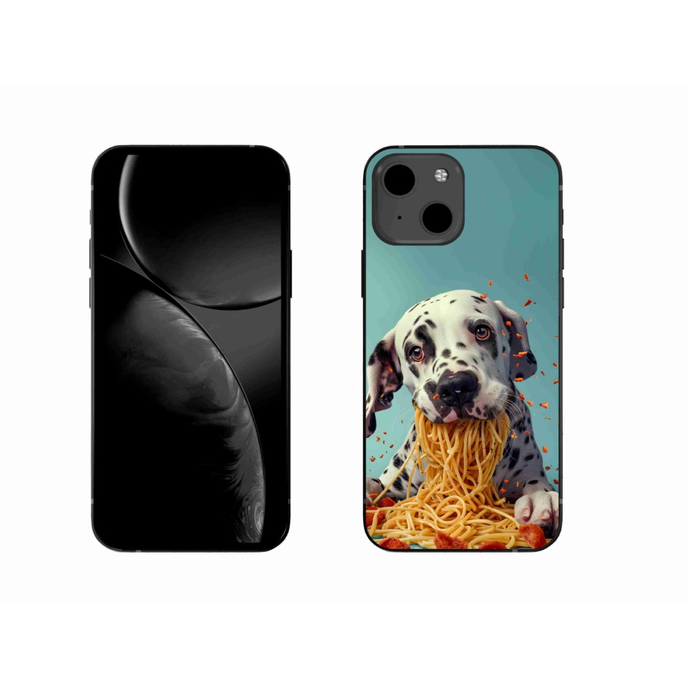 mmCase gél tok az iPhone 13-hoz – dalmát és spagetti