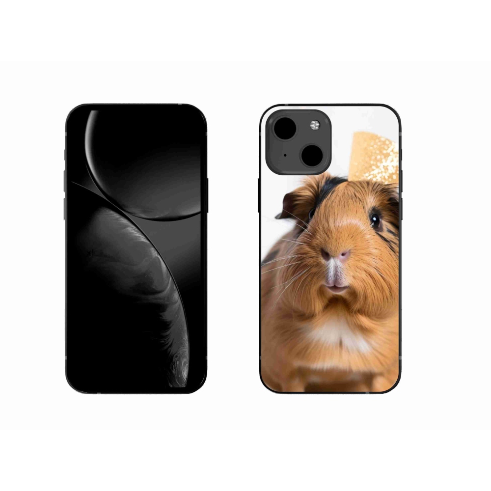 Zselés borítás mmCase iPhone 13 készülékhez - barna tengerimalac