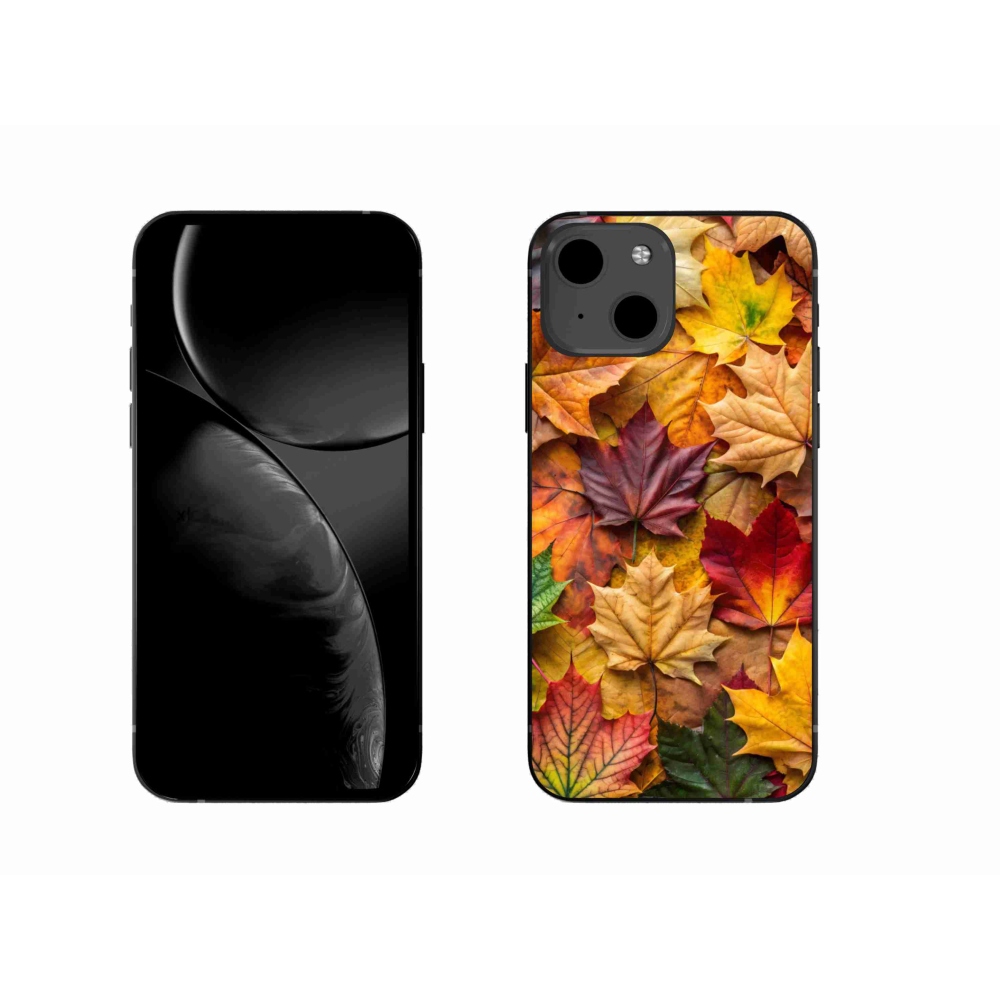 Zselés borítás mmCase iPhone 13 készülékhez - juharlevelek 2