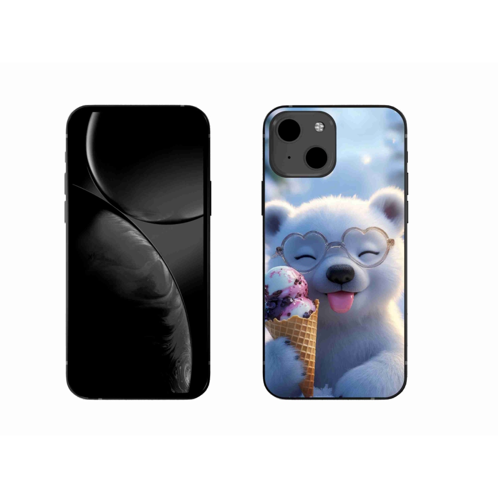 mmCase gél tok az iPhone 13-hoz – mackó fagylalttal