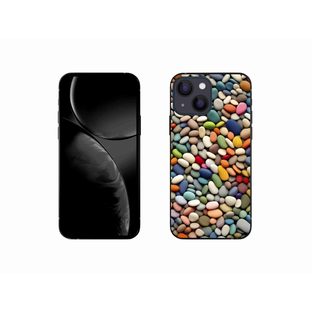 Zselés borítás mmCase iPhone 13 Mini készülékhez - színes strasszkövek 2